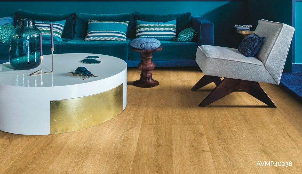 suelo quick step azul para decorar